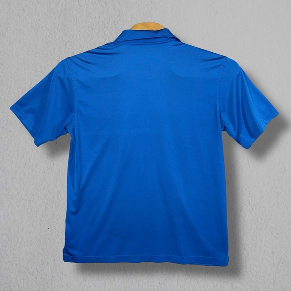 Masters Tech Shirt Mens Large Blue White Striped Short Sleeve Augusta Golf - Picture 3 of 6